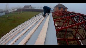 Строительство гаража на две машины на дачном участке, часть 4