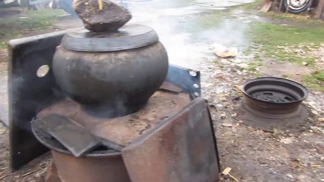 Приспособление для варки картошки для животных. смотреть онлайн