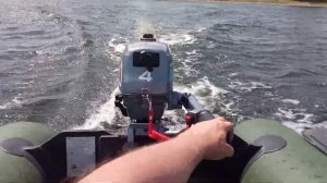 микатсу 4 л.с. лодка 2.8, выход на глис