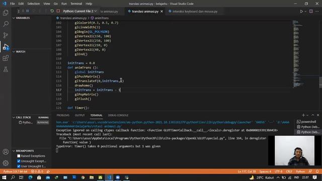 Animation & Interaction object Dengan OpenGL Python смотреть онлайн