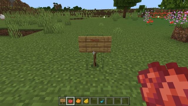 How to Change The COLOR of TEXT ON A SIGN in Minecraft! смотреть онлайн
