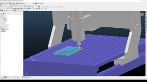 Создание модели станка для PowerMill. Пример симуляции траектории.