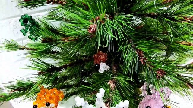 Наряжаем Ёлочку Игрушками из Бисера и Бусин/Поздравляю с Наступающим НГ ? смотреть онлайн
