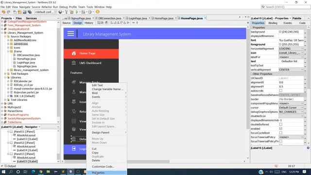 JAVA-Library Management System in java Part -5| Admin Dashboard | JAVA and MYSQL |Complete Project