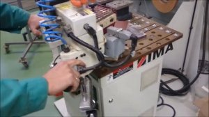 Обработка криволинейных деталей кромкой пвх 2 мм на станке IMA