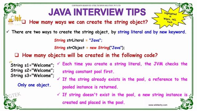 how many ways we can create object in java | string interview questions in java | wikitechy.com