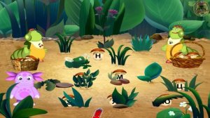 Лунтик  Русский язык.  Собираем буквенные грибы.