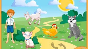 Угадай чьи следы? Развивающая игра для детей до 4-5 лет