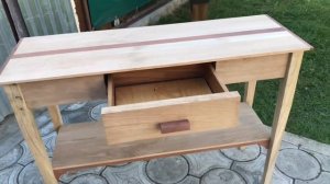 Консольный стол) из дуба, своими руками)  по всем вопросам в Инстаграмм, ссылка в описании)