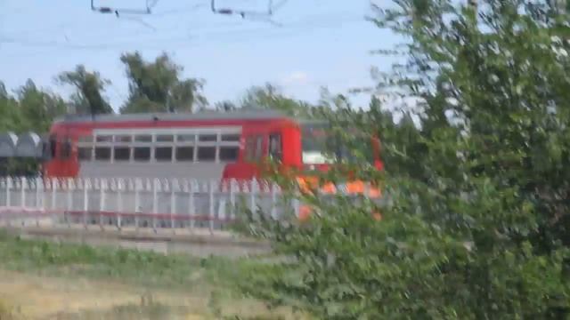 Рельсовый автобус РА1 на о.п. Мамаев Курган г. Волгоград смотреть онлайн