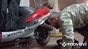 Ремонт скутера Хорс 051. замена сальники коленвала состороны вариатора и обслуживание трансмиссии