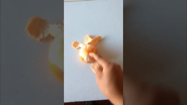 Tutorial como pelar una mandarina con una sola mano ... sensei. смотреть онлайн