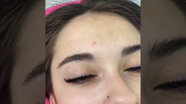 Наращивание ресниц 2 д лисий эффект в мокром + лучики