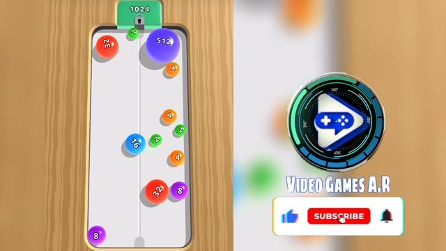 2048 Merge Balls - Level Up Balls Numbers Math Games Satisfying Mobile Game Blob Merge 3d (Part 1)