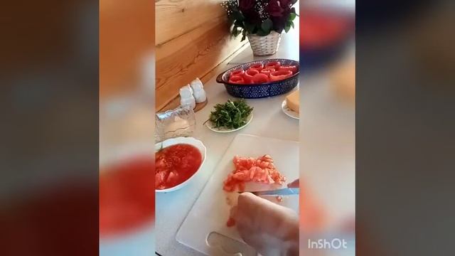 Фаршированные помидоры быстро и вкусно.