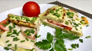 Лепешка из кабачка с начинкой. Без глютена.