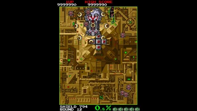 Volfied, ALL CLEAR, score: 9,999,990, arcade gameplay, DRI смотреть онлайн