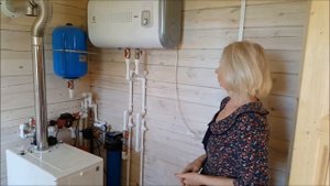 Отопление загородного дома Отзыв. Дизельный котел kiturami Батареи buderus Станция биоочистки Астра