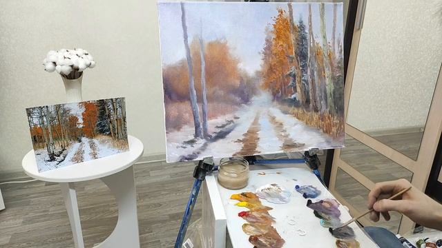 Мастер-класс по живописи "Поздняя осень" | Художник Чупринов