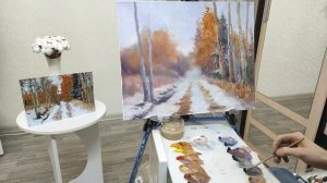 Мастер-класс по живописи "Поздняя осень" | Художник Чупринов