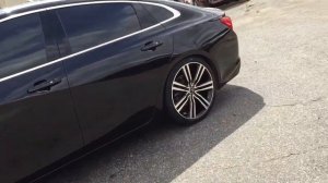 2016 Chevy Malibu sitting on 20" VCT Gravano Black and Machined wheels with 245/35-20 Lexani tires.