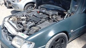 Mercedes Benz 500SL Chassis and Engine Number location