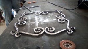 Узор для ворот и калитки.Холодная ковка из профильной трубы