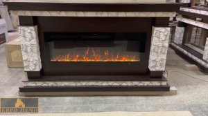 Электрокамин Glenrich Лорд с очагом Crystal