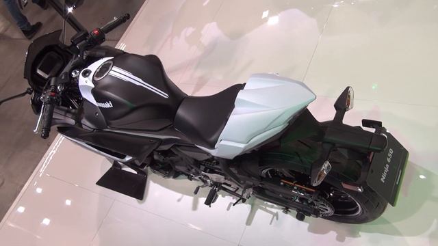 Kawasaki Ninja 650 Pearl Flat Stardust White (2020) Exterior and Interior смотреть онлайн
