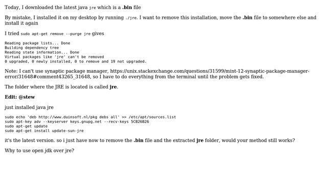 Unix & Linux: How to uninstall java on Linux Mint 12? (2 Solutions!!)