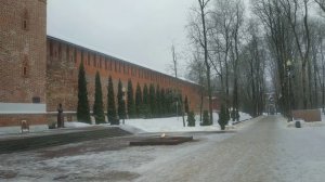 Смоленск - сады, крепостная стена и котик
