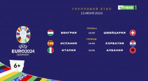 Чемпионат Европы-2024. Обзор матчей 15.06.2024
