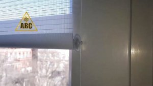 Рулонные шторы зебра мини с леской ткань Стандарт белая на французские окна | Портфолио АВС