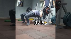Проходка в жиме лёжа (95кг)