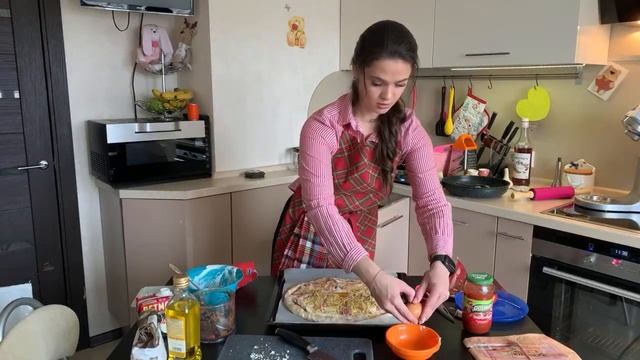 Самая вкусная пицца «Карбонара»