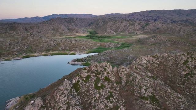 Бухтарминское водохранилище - Нарымский хребет - После заката