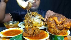 Eating Whole Chicken Roast, Oily Mutton Kosha, Goat Head Roast with Rice || Real indian Mukbang Sho