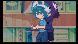 пасха! Зайцы! Крашеные яйца! Родственники Куромаку! Христос Воскрес! {ПикоЗонт/КуроВару}