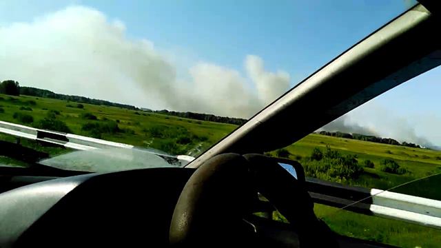 Большой пожар на трассе Омск-Новосибирск смотреть онлайн