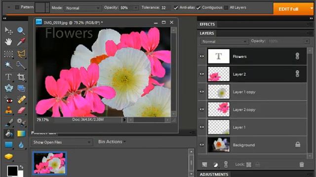 Photoshop Elements 9.0 Tutorial Merging & Flattening Layers Adobe Training Lesson 10.8 смотреть онлайн