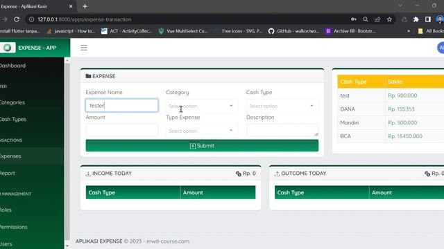 Aplikasi Expense (laravel 9,inertia,vuejs3)
