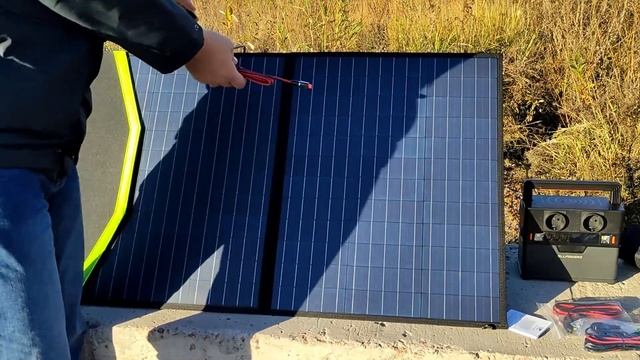 Складная Солнечная панель Allpowers 100Вт/18В обзор