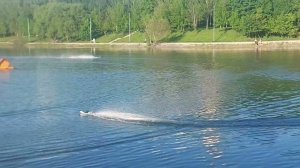 Ноу-хау. Радиоуправляемые водные скутеры на Солнцевском пруду (08.06.22)
