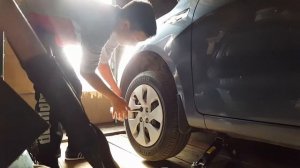 Пружины с занижением -50мм на Kia Rio 3