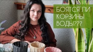 БОЯТСЯ ЛИ КОРЗИНЫ ВОДЫ?