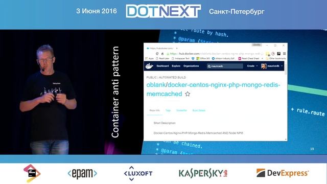 Beijer — From zero to hero with running your ASP.NET Core 1 application in a Docker container смотреть онлайн