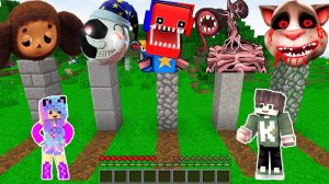 НУБ И ПРО ВЫБЕРИ ПРАВИЛЬНУЮ МОГИЛУ SCP В МАЙНКРАФТ КОЛЯН И КСЮША НОВАЯ РУБРИКА