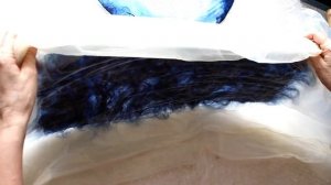 Валяние шапочки по выкройке "патрон". Эластичный войлок букле.