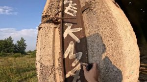 Graffiti test with Wekman FAT ink Chrome and gold