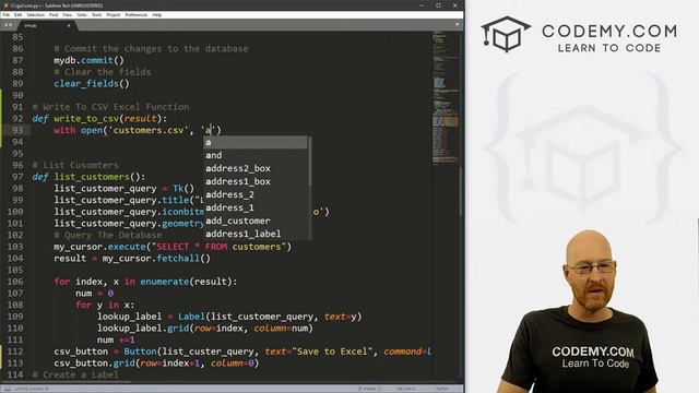 Export CRM Database To Excel File - Python Tkinter GUI Tutorial 32 смотреть онлайн